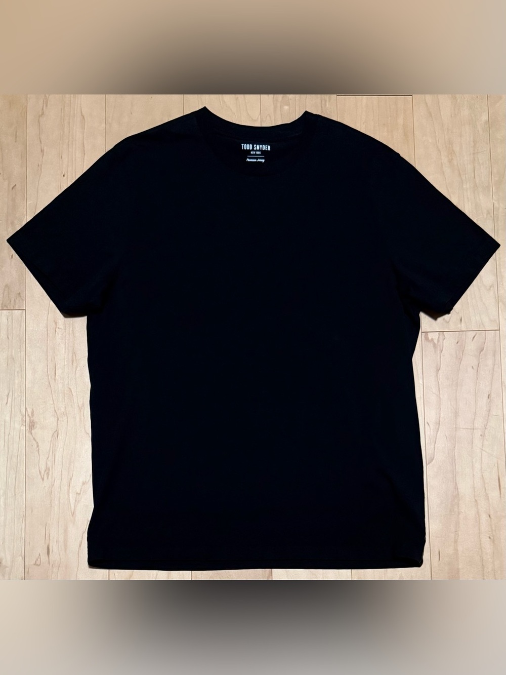 Todd Snyder Premium Jersey Short Sleeve Crewneck T-Shirt Tee Black Men’s XL